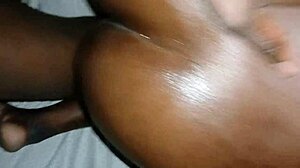 POV: I rip clothes off ebony slut for deep bbc creampie pounding!