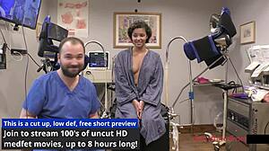 My Neighbor's 1st Gyno Exam! Rebel Wyatt Spreads Shaved Pussy Gaping Anal Finger