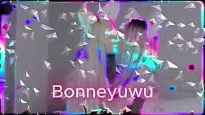 bonneyuwu shakes cute pigtails in sexy white skirt argentina dance 🔥💃