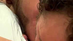 emma hix gives brad newman romantic oral licking