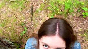 neighbors spot me sucking cock outdoors after home fuck and swallow