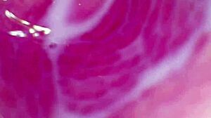 camera dives deep into dripping pussy capturing wild orgasm