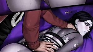 shemales raven and starfire pound each other relentlessly