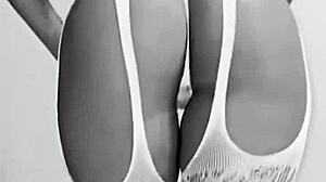 pretty young woman rocks lingerie that fits her curves just right