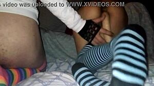 Sneaky Latina Pegs Crossdressing Boyfriend with Toys in Taboo Sissy Roleplay