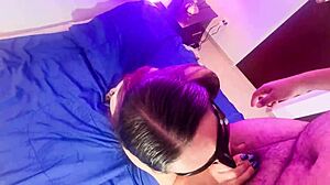 Stepmom lost bet, sucked and fucked ending in raw creampie