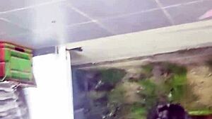 secret upskirt glimpse while shopping in store