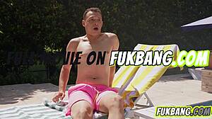 Huge Titty Milf Baddie Fucks Hard Dick Poolside