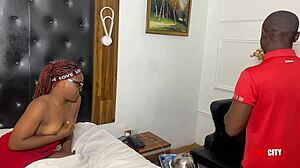 A Horny Cougar Fucks Hotel Attendant Wildly