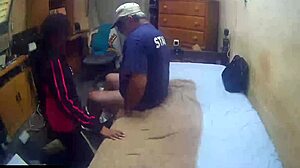 Quickie blowjob slut swallows massive cum mouthful