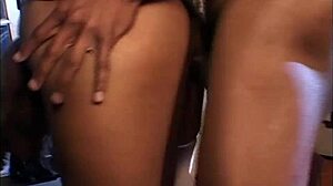 ebony in stockings dives deep on bbc with ass worship and face fucking