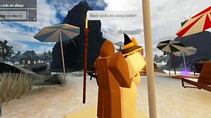 Robloxian Witch Elainaf Takes Rough Black Cock Pounding