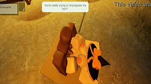 Robloxian Witch Elainaf Takes Rough Black Cock Pounding