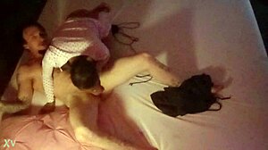 young ebony teen slurps massive black cock interracial