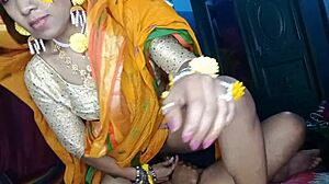 Newly married desi wife blows and takes doggystyle on special night