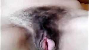 showing off my big hairy pussy before and after getting fucked would you fuck me