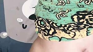 Young pregnant asian wife gets creampied by coworker in her bedroom kost while milky tits bounce