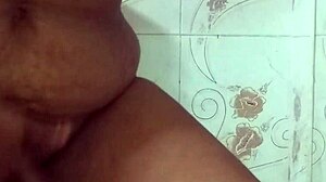 Watch my big boobs and shaved pussy horny wife rubs hard!