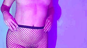 Emo rockera prostitute strips sexy in solo amateur teen softcore tease