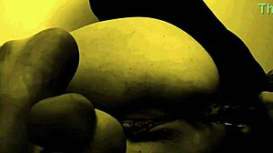 Erotic Solo Masturbation with Wet Hairy Pussy and Huge Dildo Anal