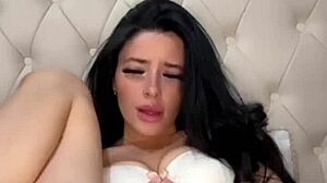 american college coed girlfriend squirts hard in horny solo webcam play