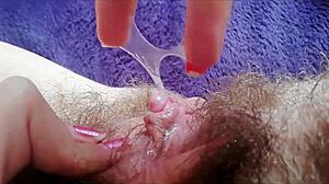 whoa extreme hd pov big clit vibrator squirting hairy pussy orgasm 😱💦