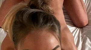 i suck monika fox's pierced nipples then swallow her hot cum load pov