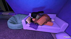 Ebony Slut Punished with Monster Cock in Her Big Ass POV