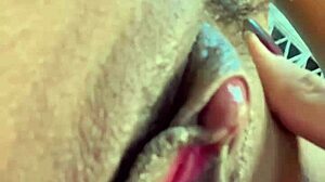 Greludona licks and fingers pussy like crazy!