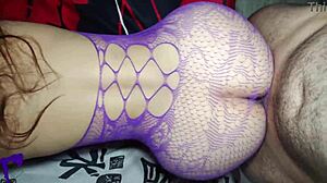 curvy latina milf wife blows and rides cock pov homemade creampie