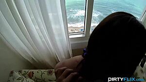 i can't resist spanking olivia olove's shaved pussy on vacation fingering her wildly