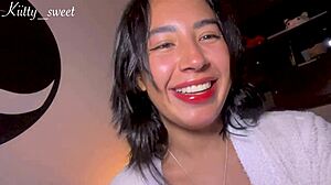 two drinks later my pussy squirts white cream