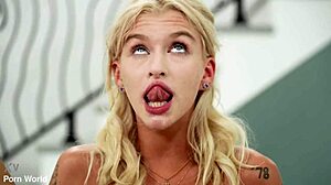 Petite blonde Emma Rosie, ready for intense BBC ass pounding from boyfriend?