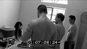 Shaved milf paulina james gags two monster cocks heels fishnets facial cumshot cougar