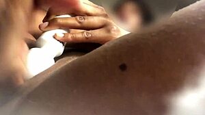 sexy ebony babe spreads pussy with toys 😍 squirts hard close-up orgasm!