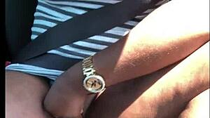 ebony milf's big tits and ass ripped clothes for hardcore car sex tape