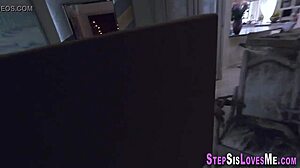 What happens when POV amateur stepsis gets monster cock fingering?