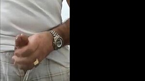 carvallini erupts huge sperm load from old man's handjob