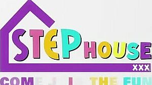 Stepmom's dirty talk and fat ass make his cock throb hard