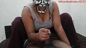 halloween horror night turns into hairy big ass doggystyle pounding