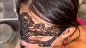 i edge deepthroat in wet shower clothes denying cum