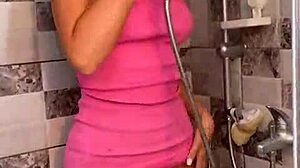 i edge deepthroat in wet shower clothes denying cum