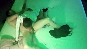 young ebony teen slurps massive black cock interracial