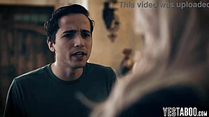 Horny Young Stepson And Mature Stepdad Double-Team Big Tits Milf Stepmom Pov