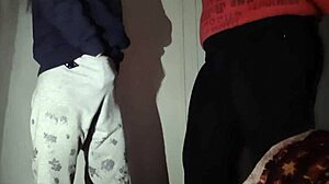 Skinny lesbian stepsister seduces me into homemade orgasm masturbation and cum play