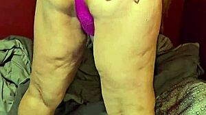 Pregnant Wife's Wet Panties Rip for Striptease