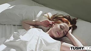 Tushy Fiance Begs Couple To Share Her Ass In Ffm Threesome Lingerie Action