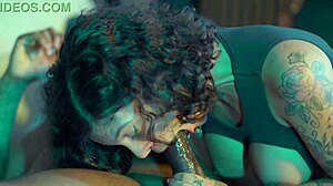 hot brazilian tattooed big ass girl teases interracial footjob fetish with toes