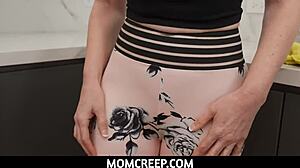 Momcreep! StepMom's Deepthroat Gratitude for Stepson's Huge Dick!