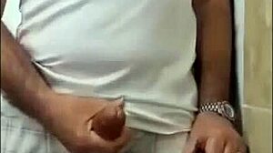 carvallini erupts huge sperm load from old man's handjob